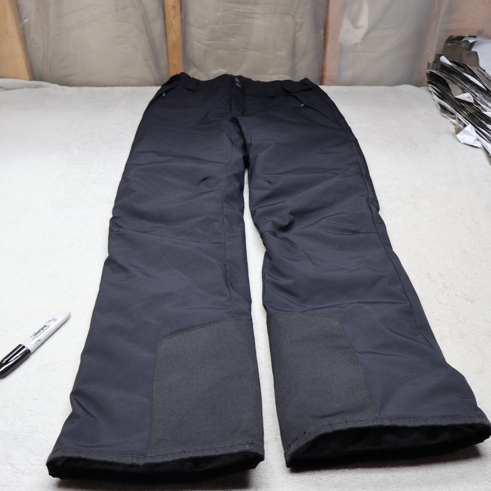 Spyder Snow Pants Women Medium Black Adjustable‎ Waist Insulated Ski Winter Wind